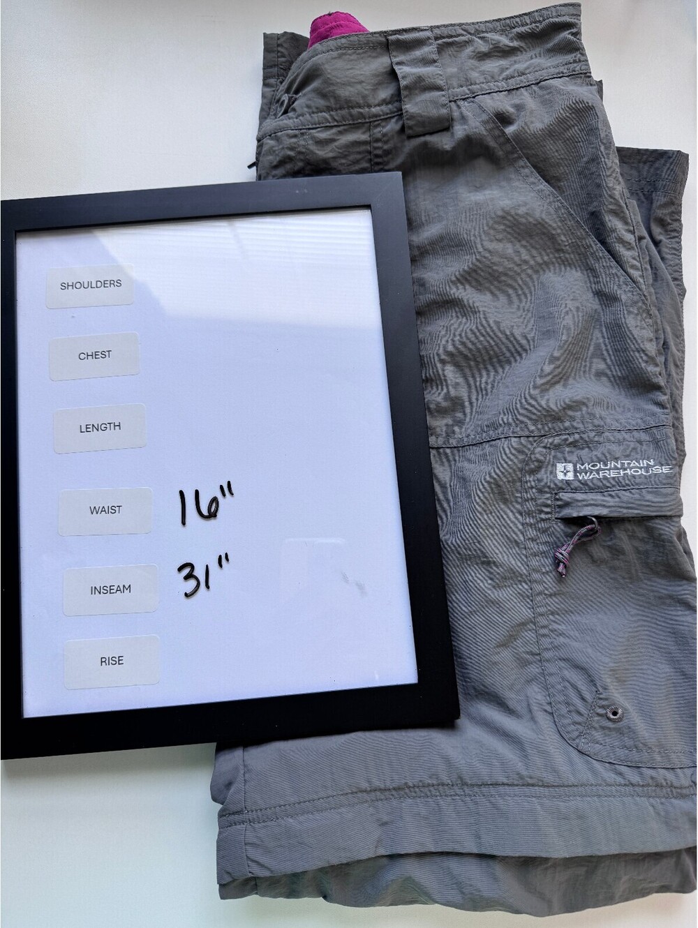 Mountain Warehouse Convertible Hiking Cargo Pants Zip Off Gorpcore Womens US 6 - Picture 7 of 9